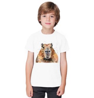 Obrázek 1 produktu Dětské tričko Klidný pohled Kapybary