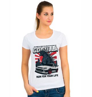 Obrázek 1 produktu Dámské tričko Tokyo Drift Godzilla Run For Your Life