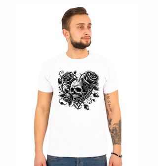 Obrázek 1 produktu Pánské tričko Trnitá Láska Lebka a Růže