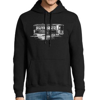 Obrázek 1 produktu Pánská mikina Historická tramvaj Vintage doprava