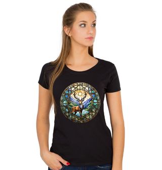 Obrázek 1 produktu Dámské tričko Jelení vitráž Stained Glass