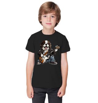 Obrázek 1 produktu Dětské tričko Rockový Bernardýn s Kytarou