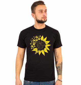 Obrázek 1 produktu Pánské tričko Slunečnice a Psí Tlapky