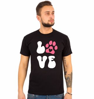 Obrázek 1 produktu Pánské tričko Psí Tlapka LOVE