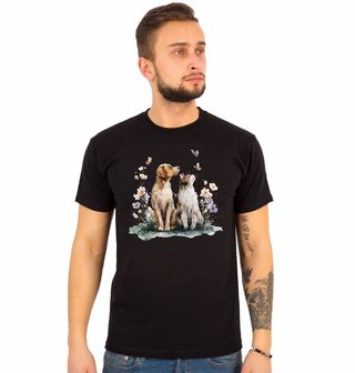 Obrázek 1 produktu Pánské tričko Pes a kočka mezi Motýly
