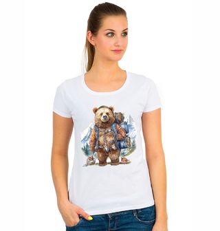 Obrázek 1 produktu Dámské tričko Medvěd v Horách Hiking Bear