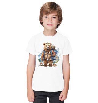 Obrázek 1 produktu Dětské tričko Medvěd v Horách Hiking Bear