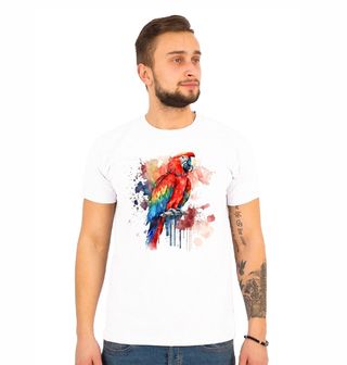 Obrázek 1 produktu Pánské tričko Papoušek Ara červený