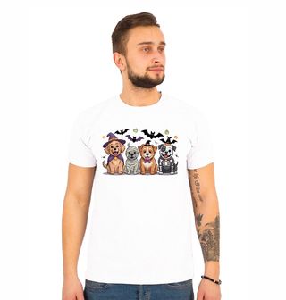Obrázek 1 produktu Pánské tričko Psi v Halloweenském Kostýmu
