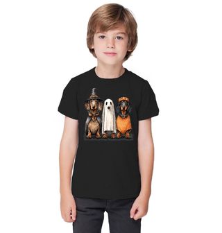 Obrázek 1 produktu Dětské tričko Jezevčíci v přestrojení na Halloween