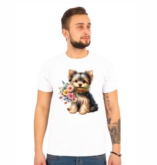 Obrázek 1 produktu Pánské tričko Jorkšír s Kyticí