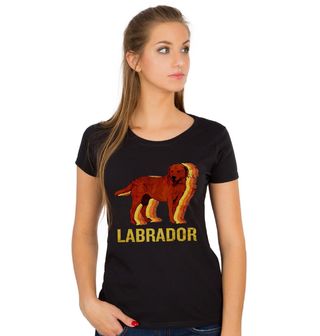 Obrázek 1 produktu Dámské tričko Retro Labradorský retrívr