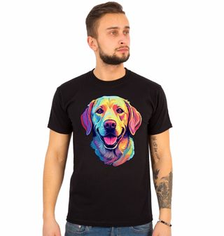 Obrázek 1 produktu Pánské tričko Barevný Labradorský retrívr