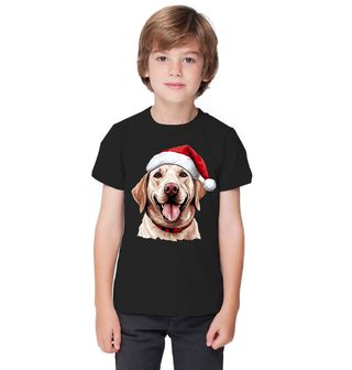 Obrázek 1 produktu Dětské tričko Vánoční Labradorský retrívr