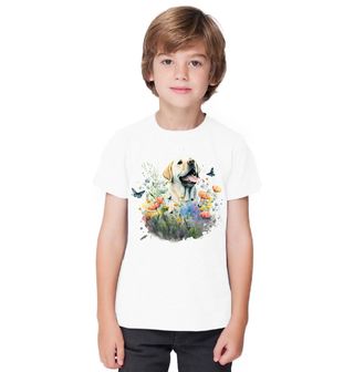 Obrázek 1 produktu Dětské tričko Labradorský retrívr na Louce