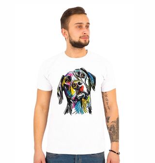 Obrázek 1 produktu Pánské tričko Barevná skica Labradorský retrívr