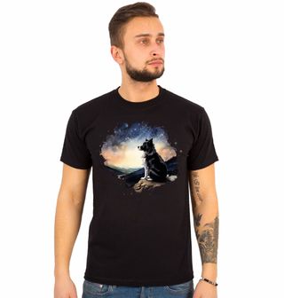 Obrázek 1 produktu Pánské tričko Border kolie pod Hvězdami