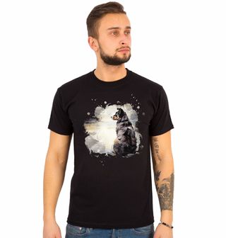 Obrázek 1 produktu Pánské tričko Australský ovčák u Jezera