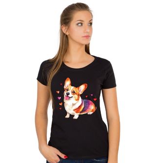Obrázek 1 produktu Dámské tričko Zamilovaný pes Corgi