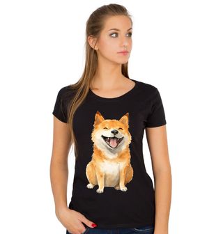 Obrázek 1 produktu Dámské tričko Usměvavý Shiba-Inu