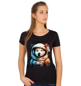 Obrázek 1 produktu Dámské tričko Astronaut Shiba-Inu