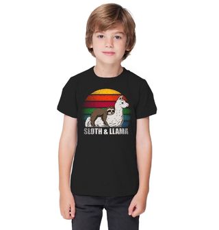 Obrázek 1 produktu Dětské tričko Spící Lenochod na Lamě Sloth & Llama