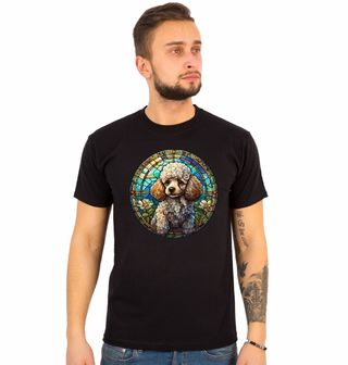 Obrázek 1 produktu Pánské tričko Pudl ve Vitráži Stained Glass