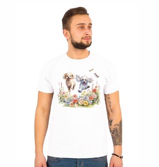 Obrázek 1 produktu Pánské tričko Pudlí kamarádi na Rozkvetlé Louce