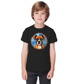 Obrázek 1 produktu Dětské tričko Německý boxer ve Vitráži Stained Glass