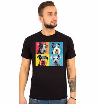 Obrázek 1 produktu Pánské tričko Pop-art Knírač malý