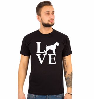 Obrázek 1 produktu Pánské tričko Láska ke Knírači LOVE