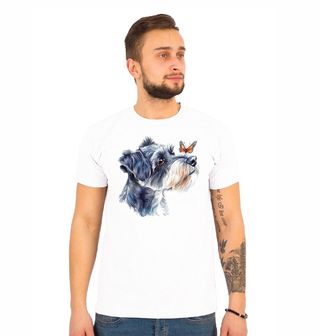 Obrázek 1 produktu Pánské tričko Knírač malý s Motýlkem