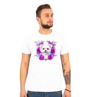Obrázek 1 produktu Pánské tričko Maltézský psík Maltese dog