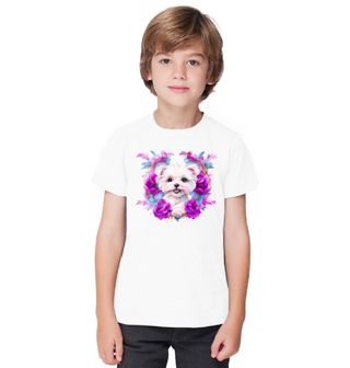 Obrázek 1 produktu Dětské tričko Maltézský psík Maltese dog