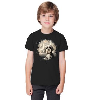 Obrázek 1 produktu Dětské tričko Gentleman s Motýlkem Shih-tzu