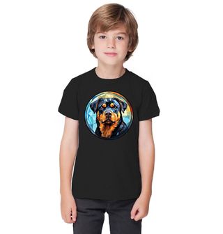 Obrázek 1 produktu Dětské tričko Rotvajler ve Vitráži Stained Glass