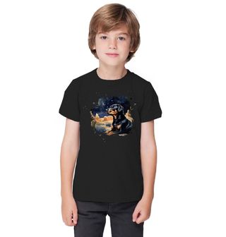 Obrázek 1 produktu Dětské tričko Rotvajler v Noční Poušti