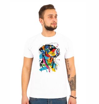 Obrázek 1 produktu Pánské tričko Barevná skica Rotvajler