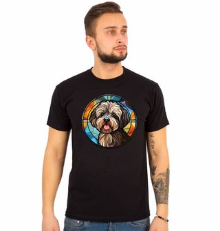 Obrázek 1 produktu Pánské tričko Havanský psík ve Vitráži Stained Glass