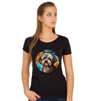 Obrázek 1 produktu Dámské tričko Havanský psík ve Vitráži Stained Glass