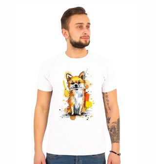Obrázek 1 produktu Pánské tričko Barevná skica Pomeranian