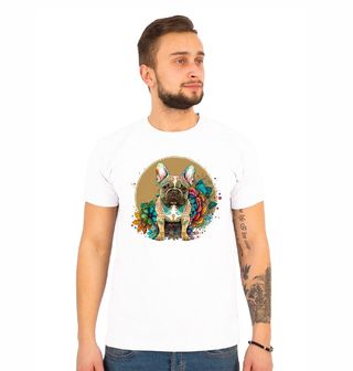 Obrázek 1 produktu Pánské tričko Boho Francouzský buldoček