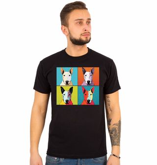 Obrázek 1 produktu Pánské tričko Pop-art Anglický bulteriér