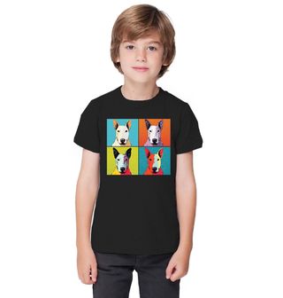 Obrázek 1 produktu Dětské tričko Pop-art Anglický bulteriér