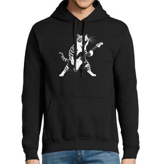 Obrázek 1 produktu Pánská mikina Kočičí Rockstar Rock & Meow