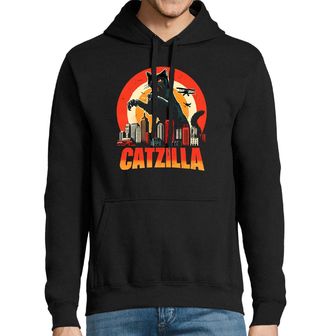Obrázek 1 produktu Pánská mikina Catzilla Útočí Kočka Godzilla