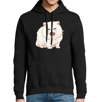 Obrázek 1 produktu Pánská mikina Naštvaná Bílá Kočka Angry White Cat