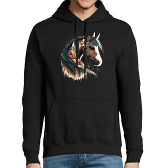Obrázek 1 produktu Pánská mikina Bohémský Kůň s květinami Boho Horse 
