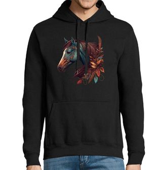 Obrázek 1 produktu Pánská mikina Podzimní Kůň s listy Boho Horse 