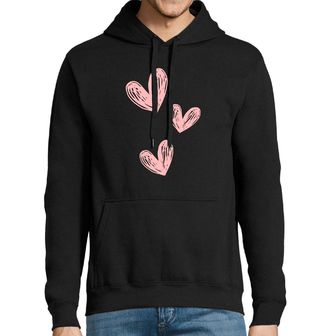 Obrázek 1 produktu Pánská mikina Tři růžová srdce Three Pink Hearts